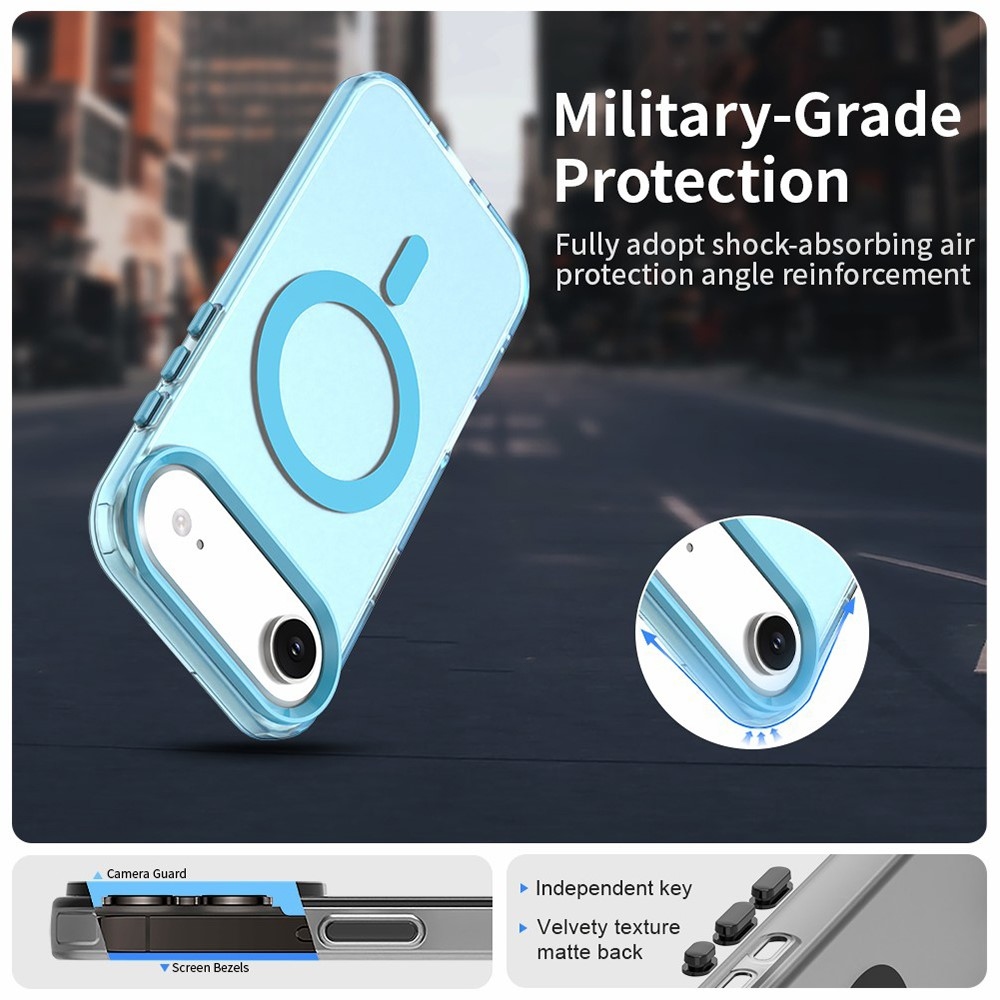 Candy MagSafe zselés tok iPhone 17 Air készülékhez - kék