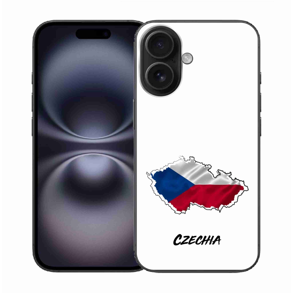 Gél borítás mmCase iPhone 16 készülékhez - Csehország fehér háttér