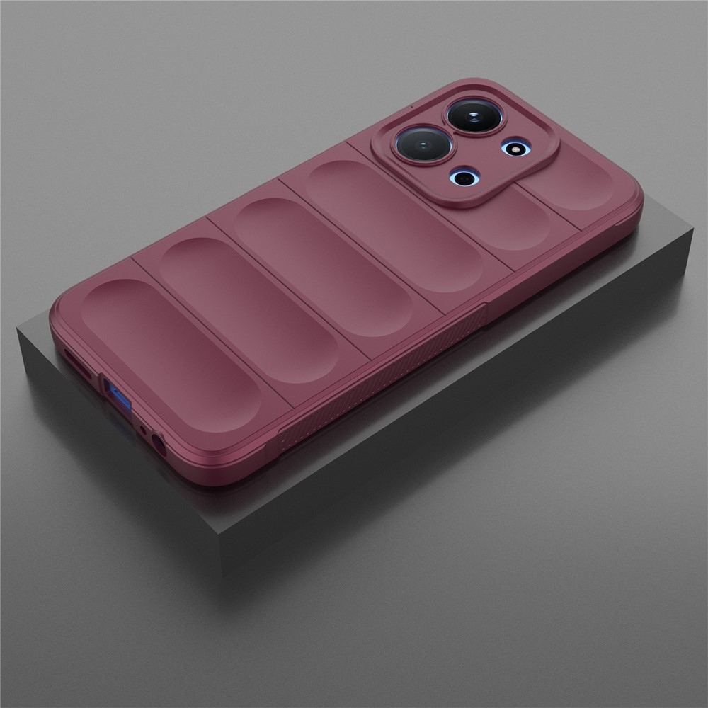 Rugg tartós zselés tok Xiaomi Redmi 15C 4G (171mm)/Poco C85 4G (171mm) - bordó színben