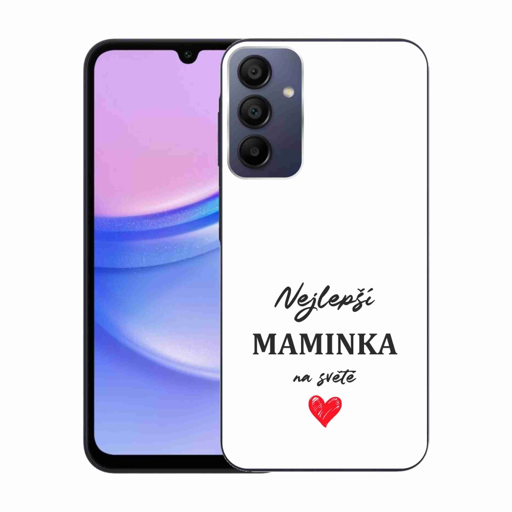Gél borító mmCase Samsung Galaxy A15 4G/5G - legjobb anya 1 fehér háttér