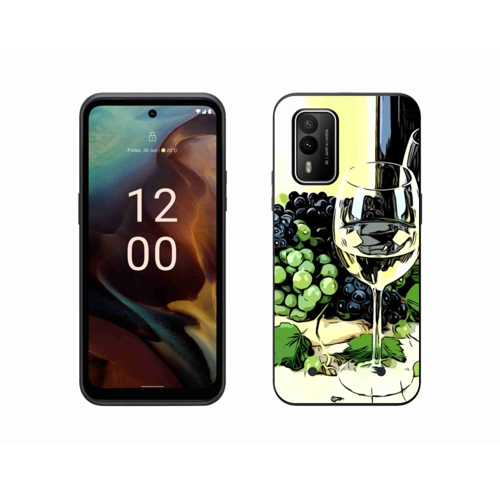 Zselés borító mmCase a Nokia XR21 készülékhez - pohár bor
