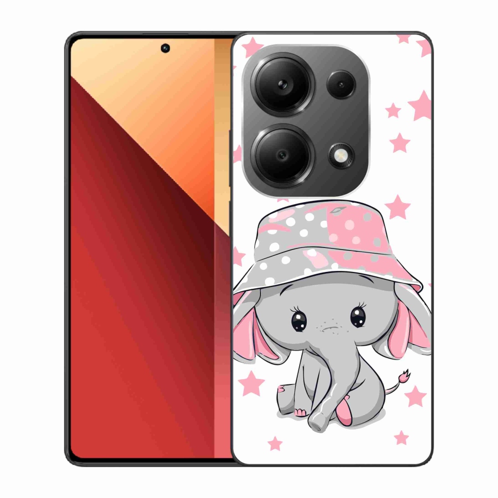 Gél borítás mmCase a Xiaomi Redmi Note 13 Pro 4G/Poco M6 Pro - rózsaszín elefánthoz