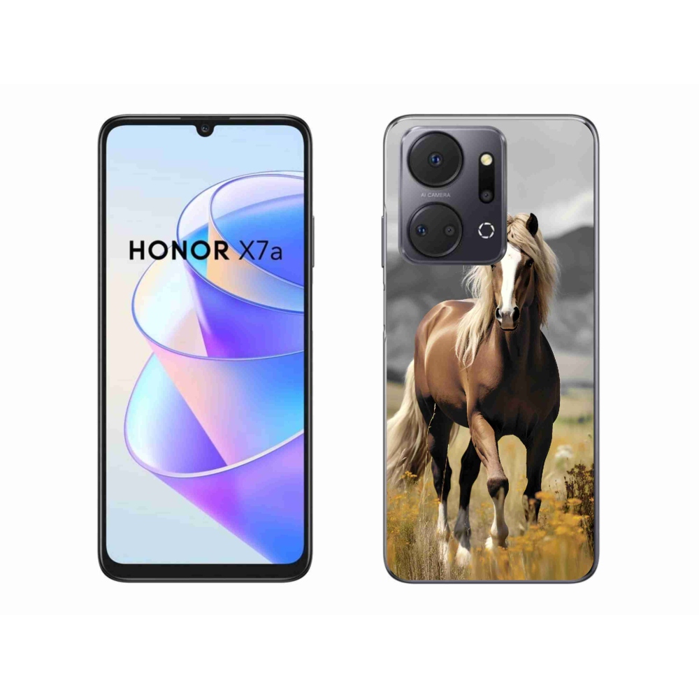 Zselés borítás mmCase a Honor X7a készülékhez - barna ló 1