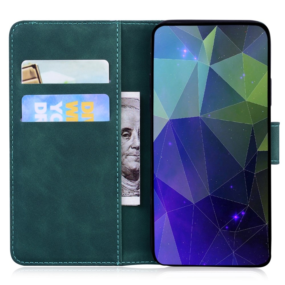 Szilárd könyvtáska a Realme 12 5G/12x 5G készülékhez - zöld