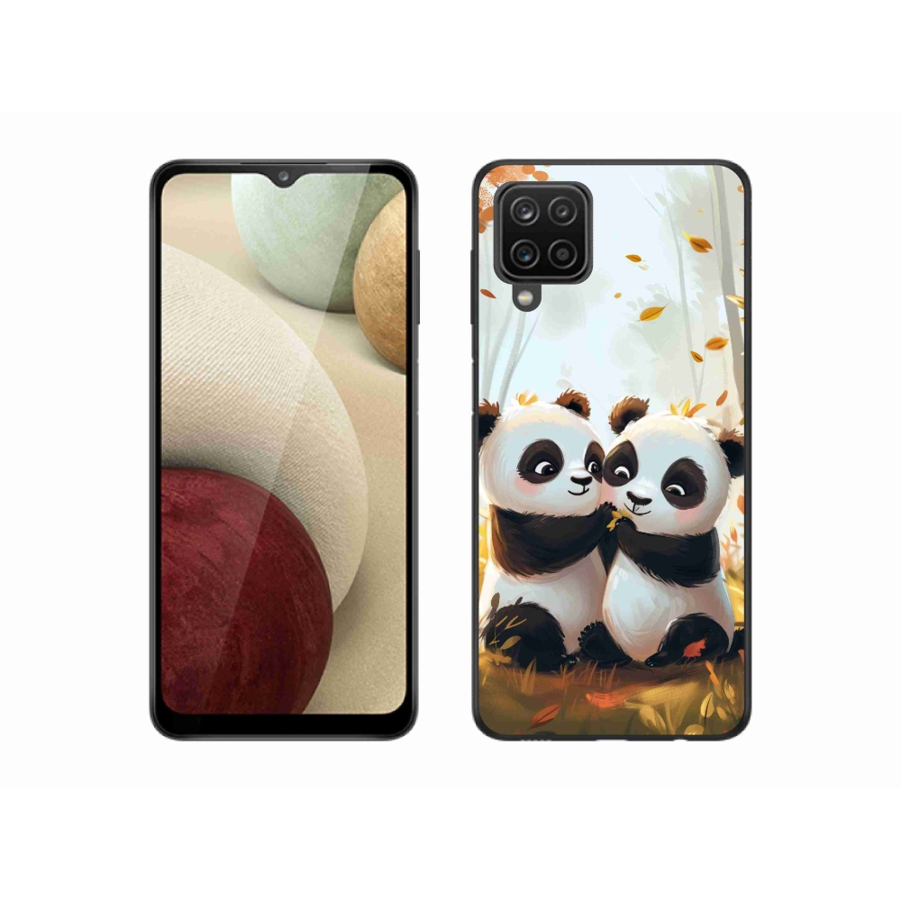 Gél borítás mmCase Samsung Galaxy A12 készülékhez - pandák