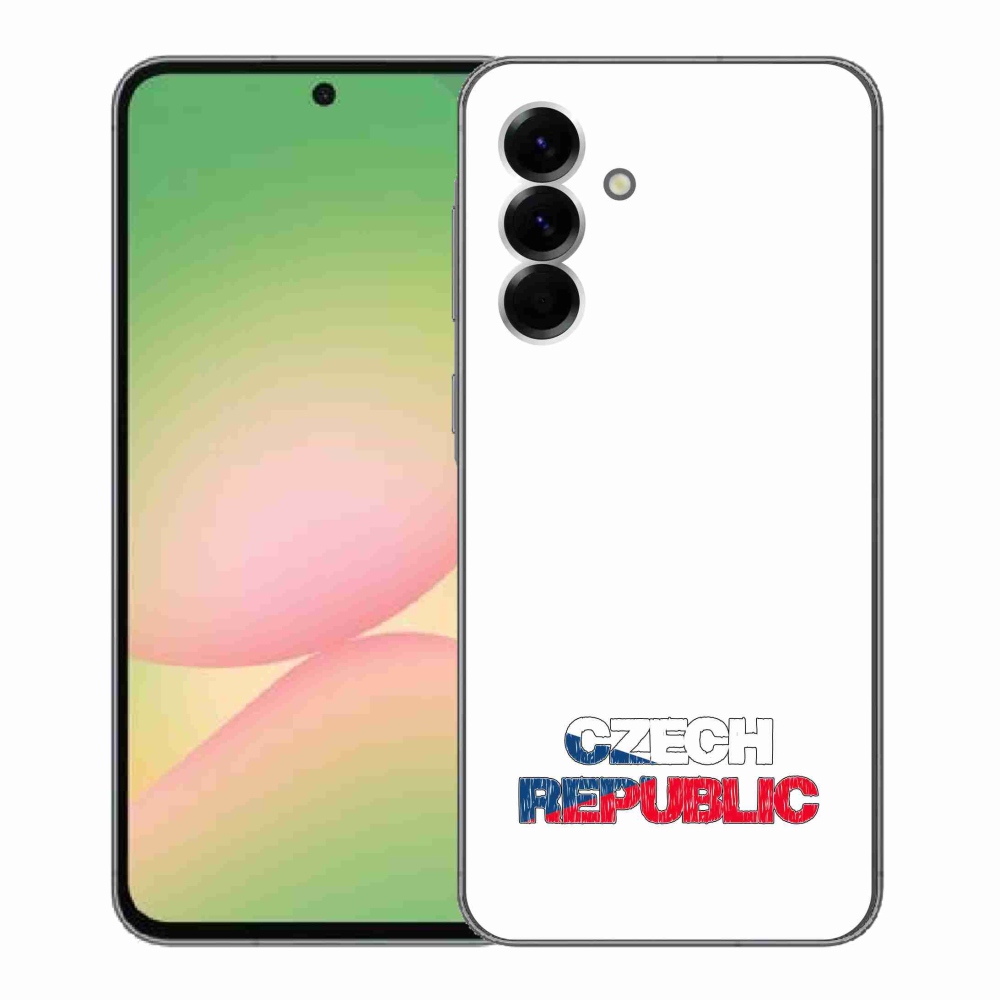 Gél borító mmCase Samsung Galaxy A56 5G - Csehország fehér háttérrel