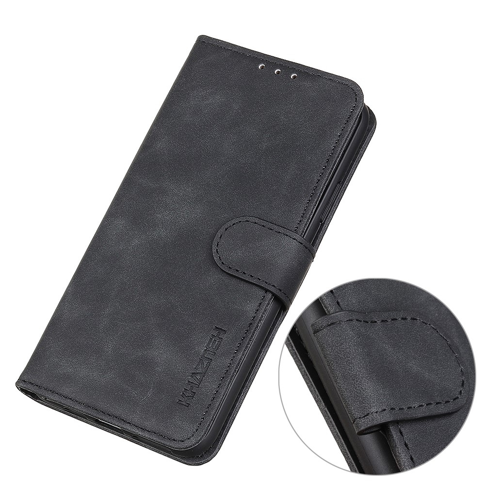 KHAZ könyv tok Xiaomi Redmi Note 14-hez - fekete