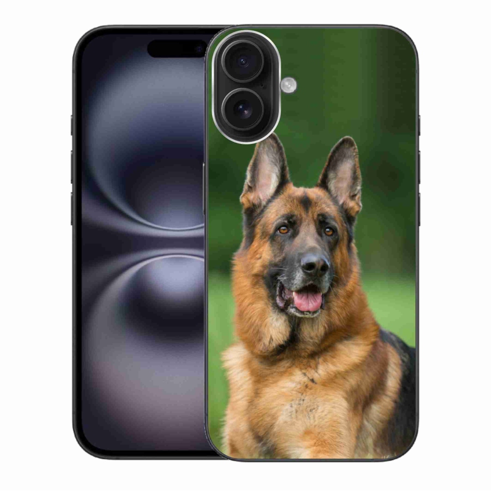 Gél borítás mmCase iPhone 16 Plus készülékhez - Német juhászkutya