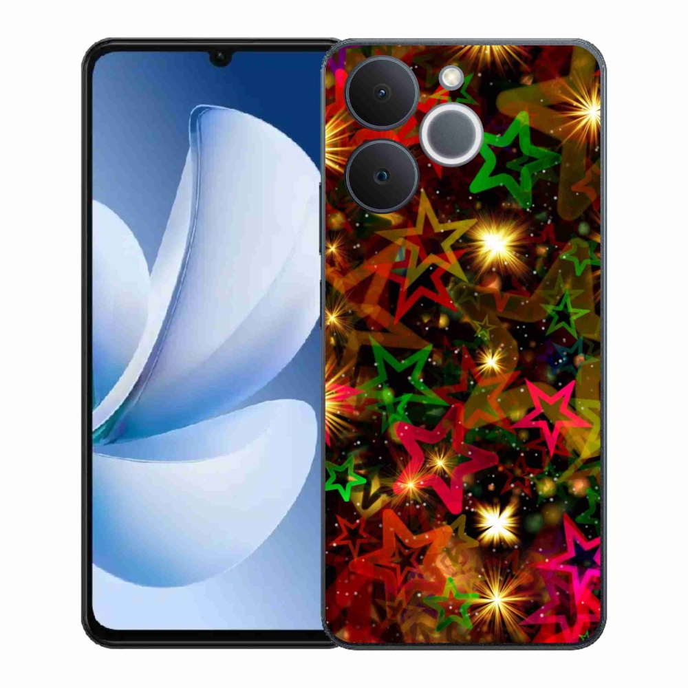 Zselés borítás mmCase a Realme Note 70T-hez - színes csillagok