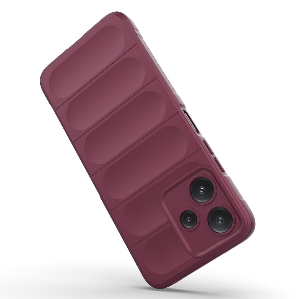 Rugg tartós zselés tok Xiaomi Redmi 12 5G - bordó színben