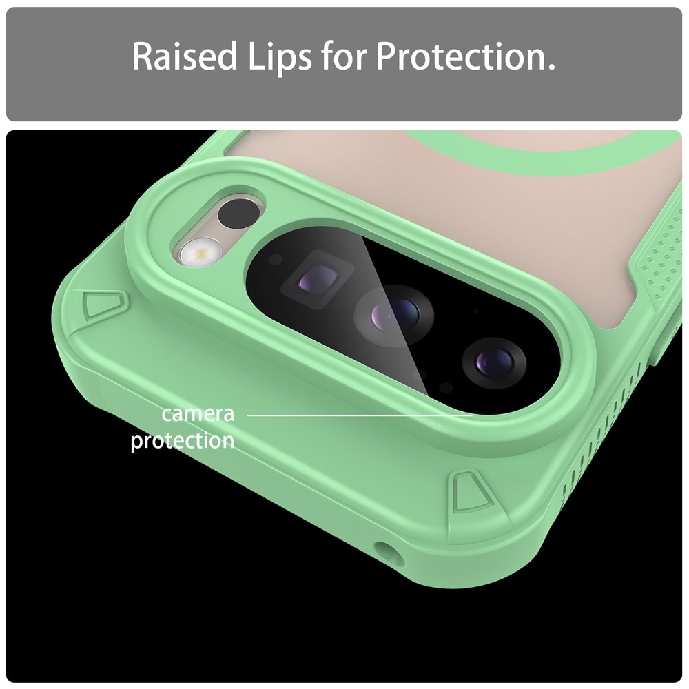 Froste tartós védőburkolat MagSafe-val a Google Pixel 10 Pro-hoz - zöld
