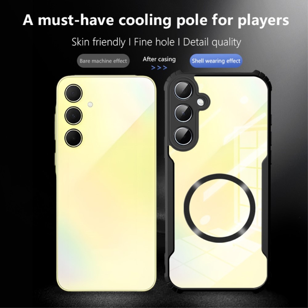 Tartós védőburkolat MagSafe támogatással Samsung Galaxy A56 5G készülékhez - fekete