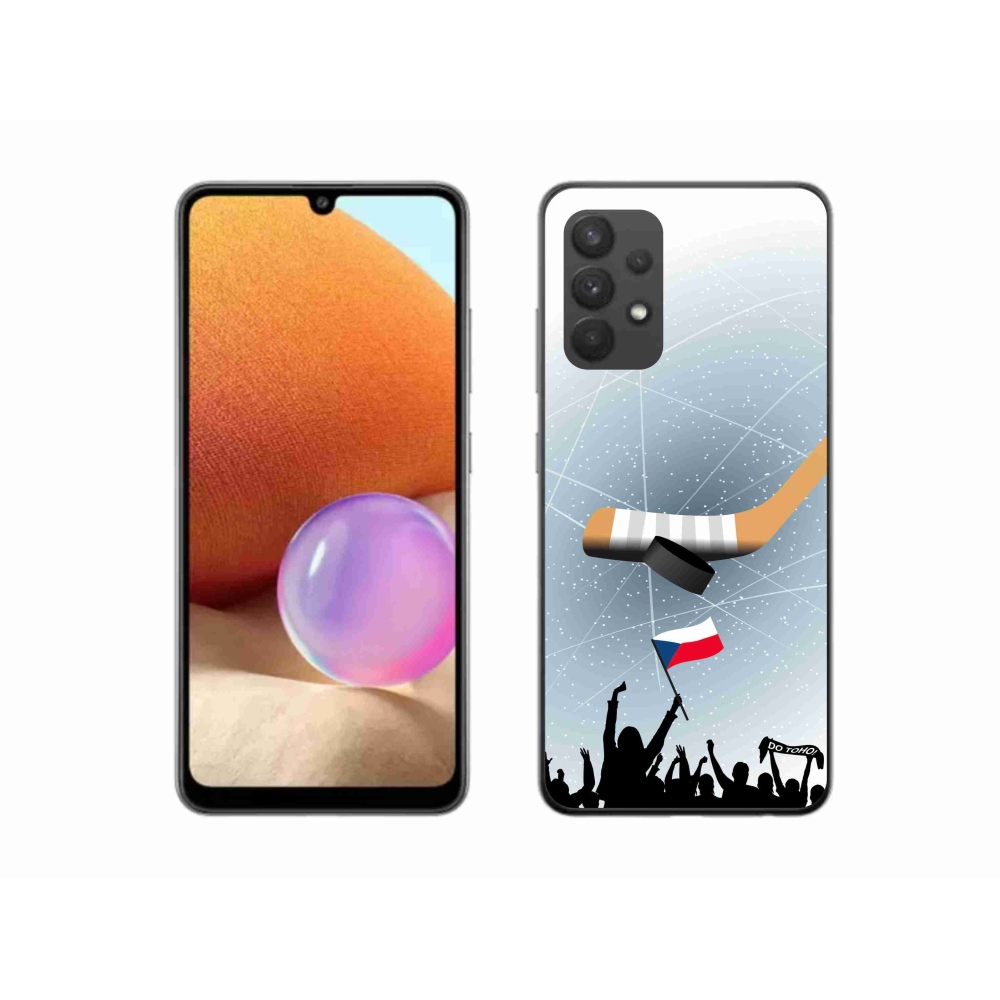 Gél borítás mmCase Samsung Galaxy A32 4G - hoki szurkolók számára