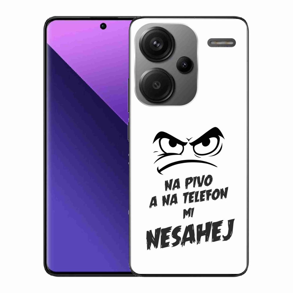 Gél borítás mmCase a Xiaomi Redmi Note 13 Pro+ 5G - sör motívum 2 fehér háttérrel