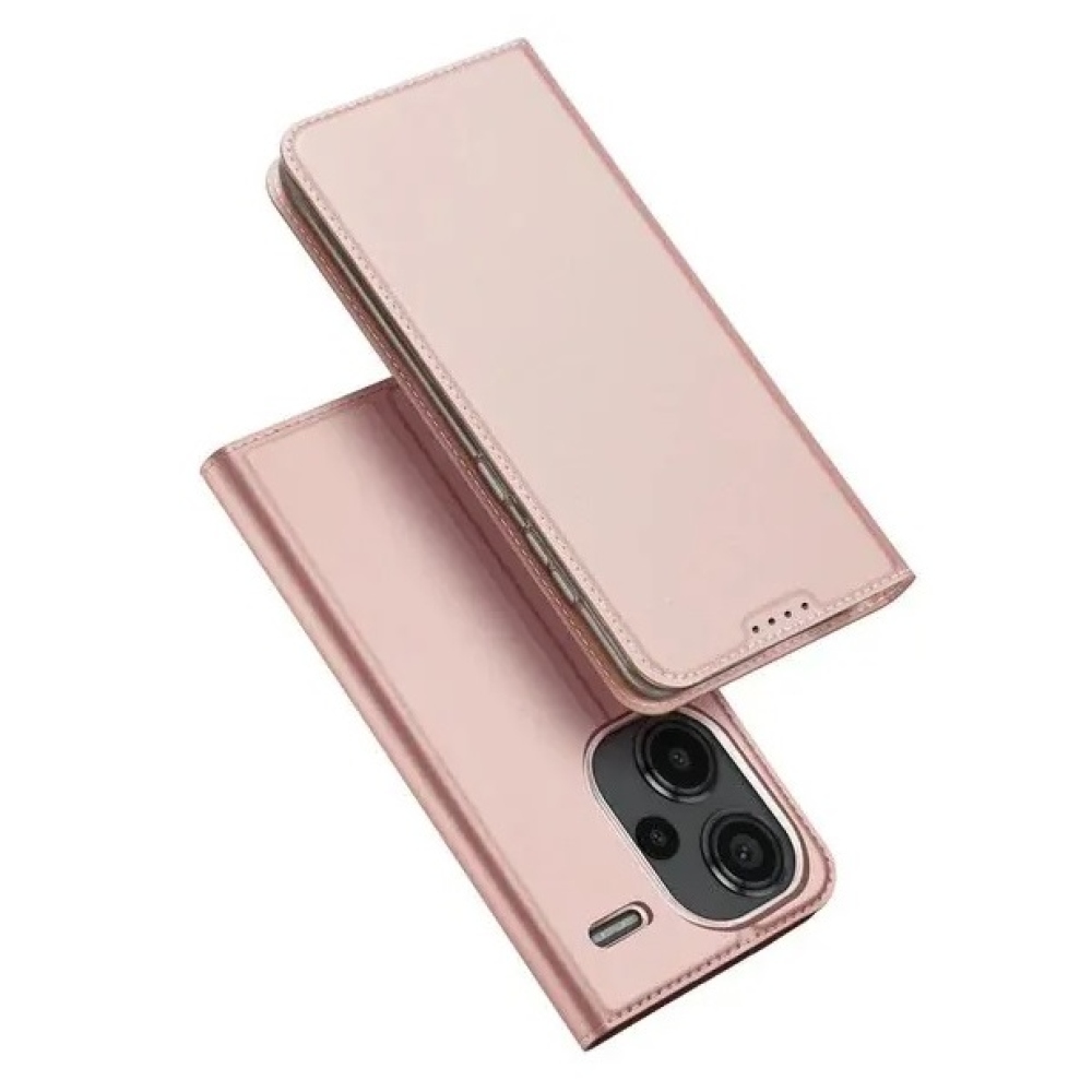 DUX könyvtáska Xiaomi Redmi Note 13 Pro+ 5G - rózsaarany
