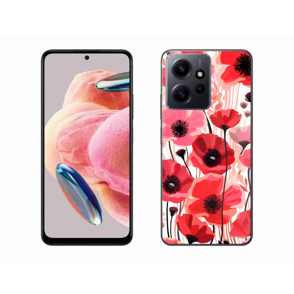 Gél borítás mmCase a Xiaomi Redmi Note 12 4G-hez - mákos 1