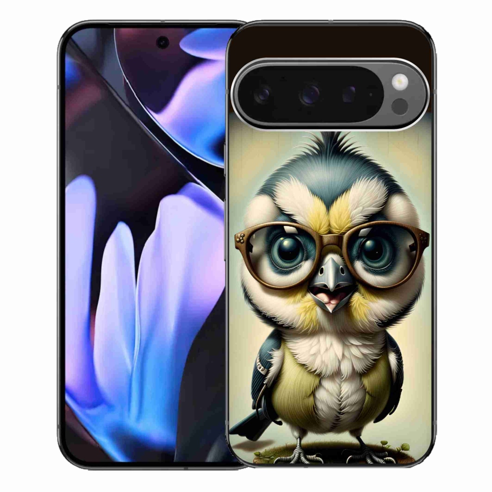 Zselés borítás mmCase a Google Pixel 9 Pro XL-hez - kölyök szemüveggel