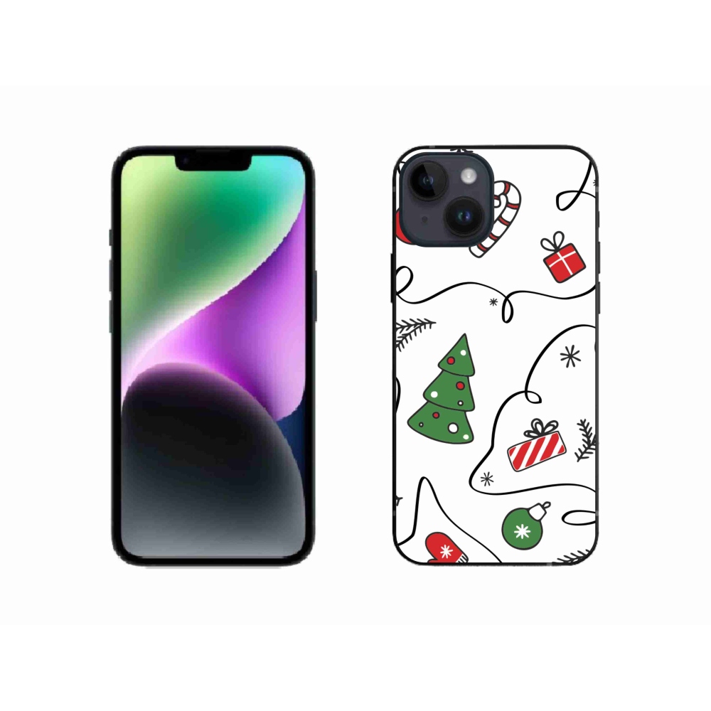 Gél borító mmCase iPhone 14 készülékhez - karácsonyi motívumok
