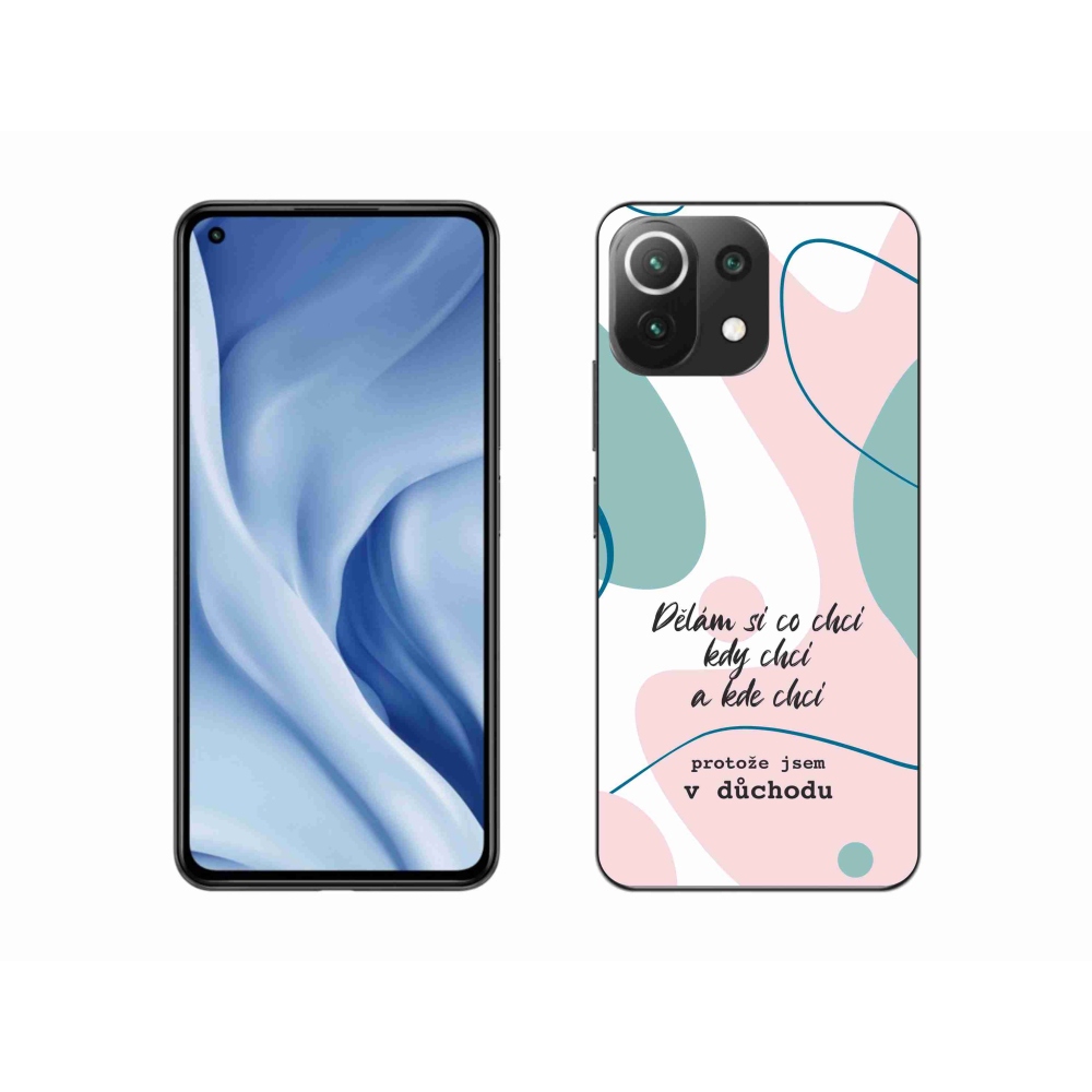Gél borító mmCase a Xiaomi 11 Lite 5G NE számára - vicces szöveg 10 fehér háttérrel