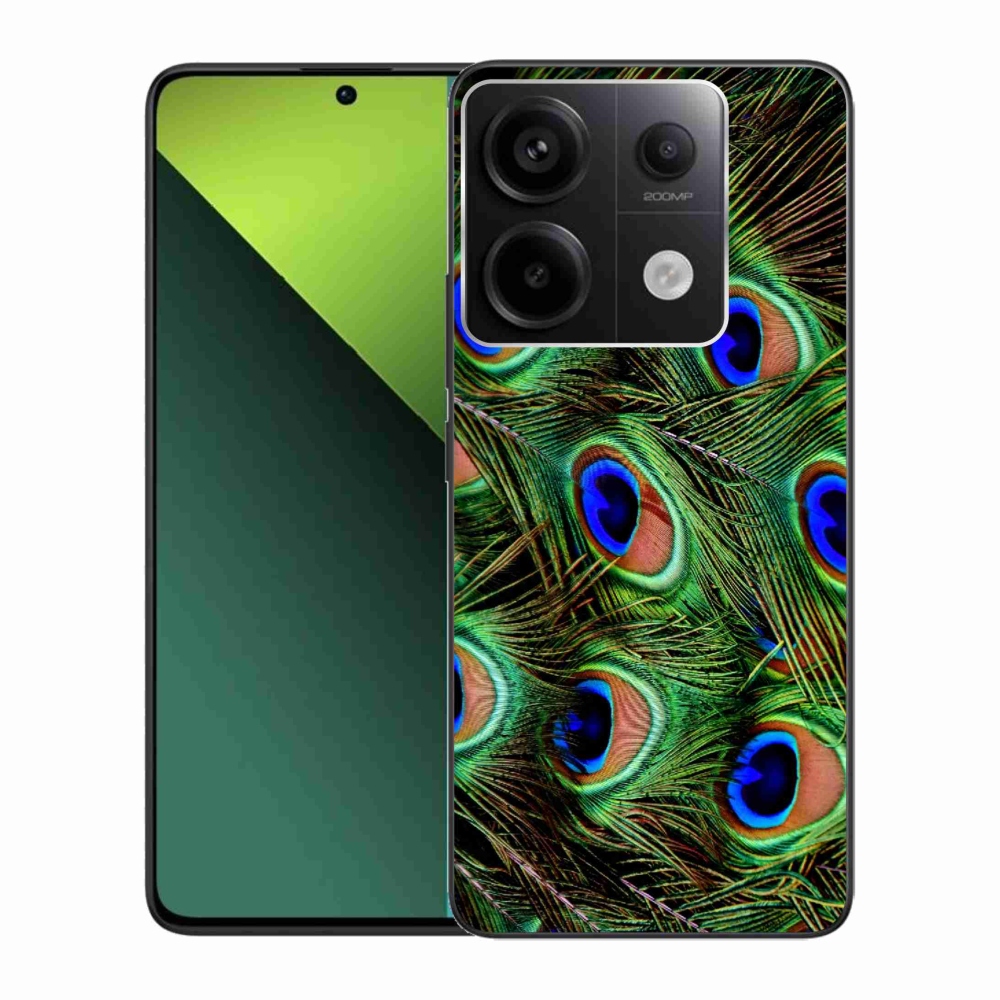 Zselés borítás mmCase a Xiaomi Redmi Note 13 Pro 5G/Poco X6 5G számára - pávatoll