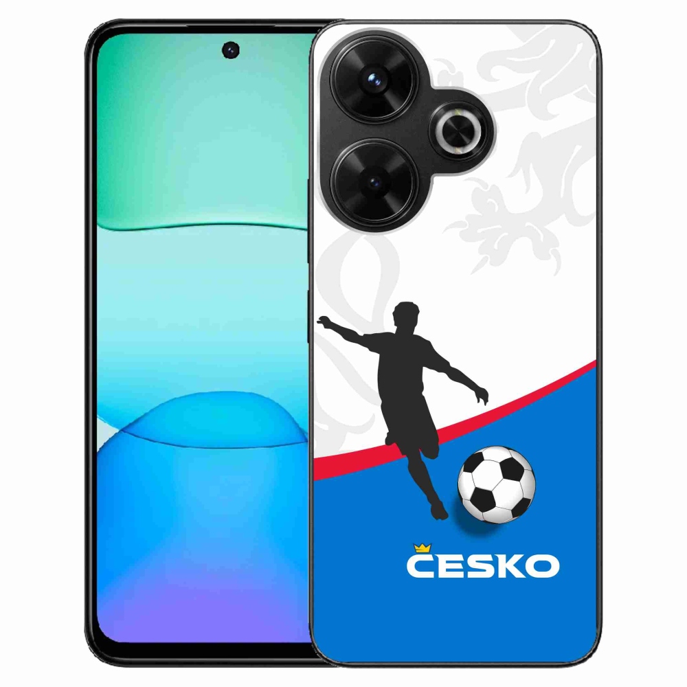 Gél borítás mmCase a Xiaomi Redmi 13 4G/Poco M6 4G - futball Csehország 1