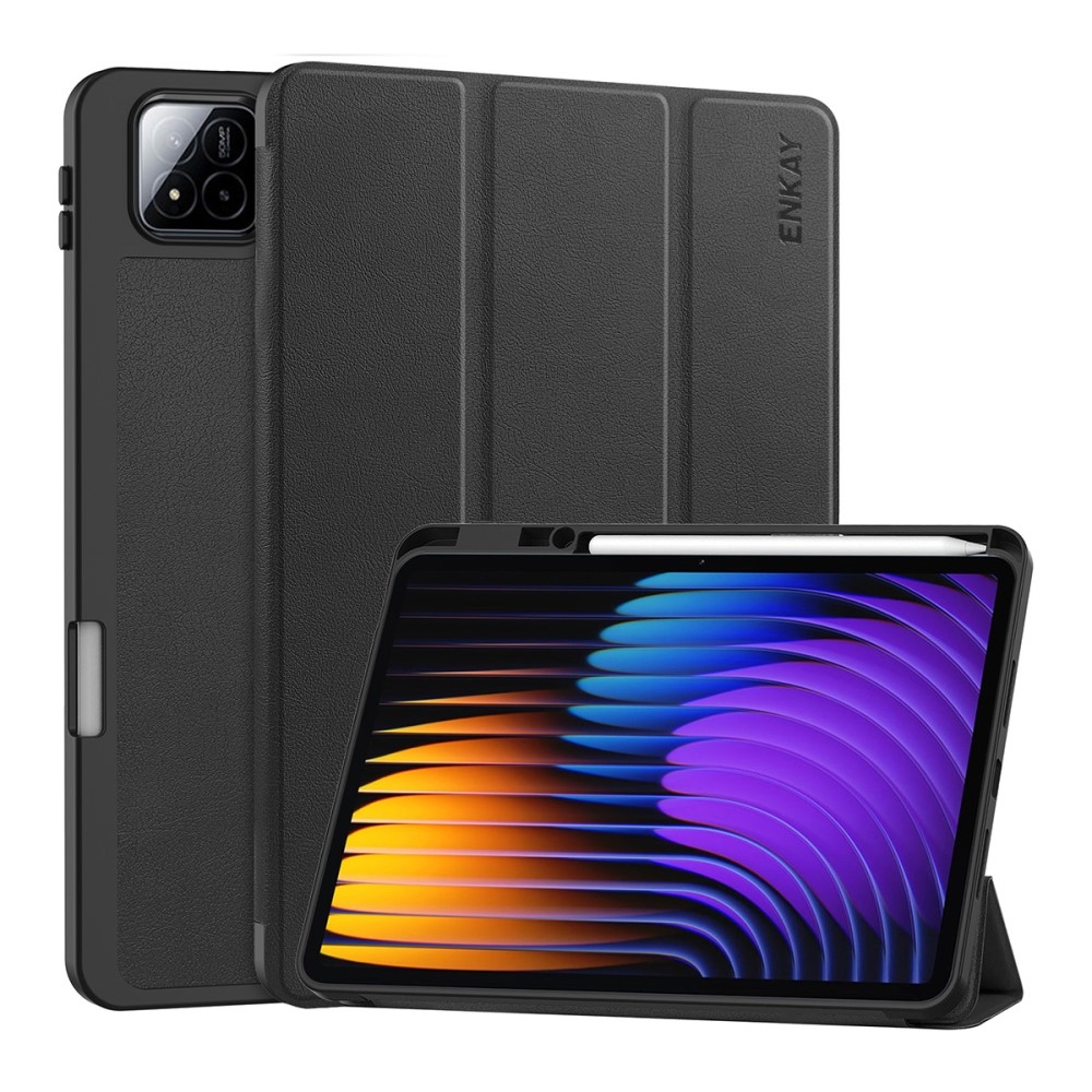 ENK intelligens pozicionáló tok Xiaomi Pad 7/7 Pro táblagéphez - fekete