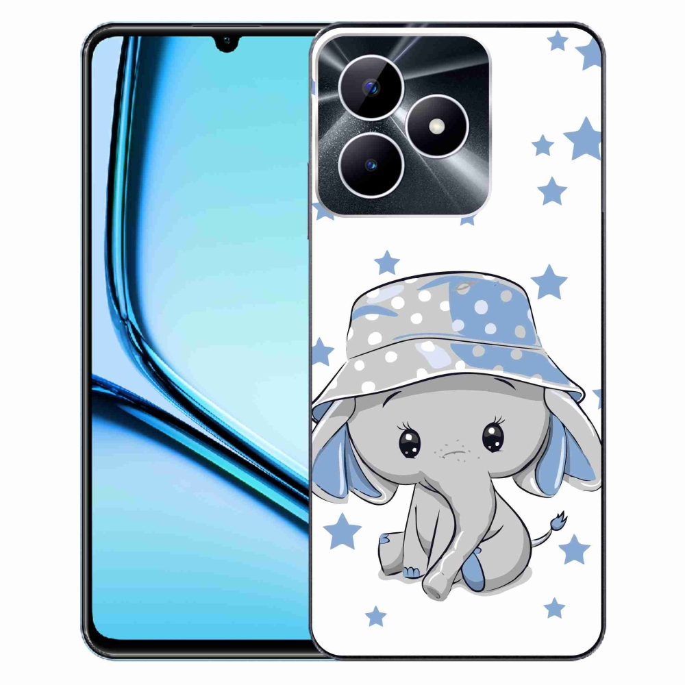 Zselés borító mmCase a Realme Note 50 készülékhez - kék elefánt