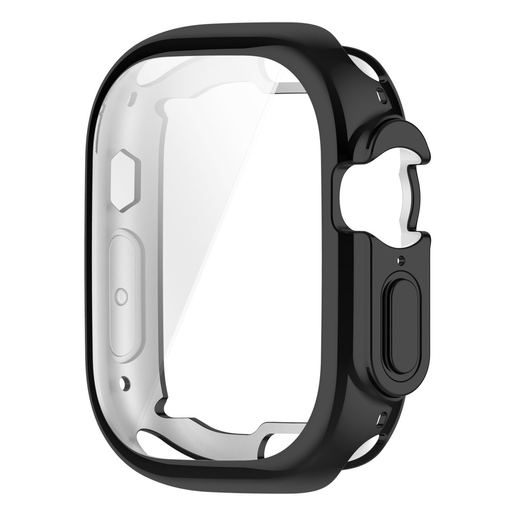 Puha, felpattintható gél védőtok Apple Watch Ultra/Ultra 2 49 mm-es órához - fekete