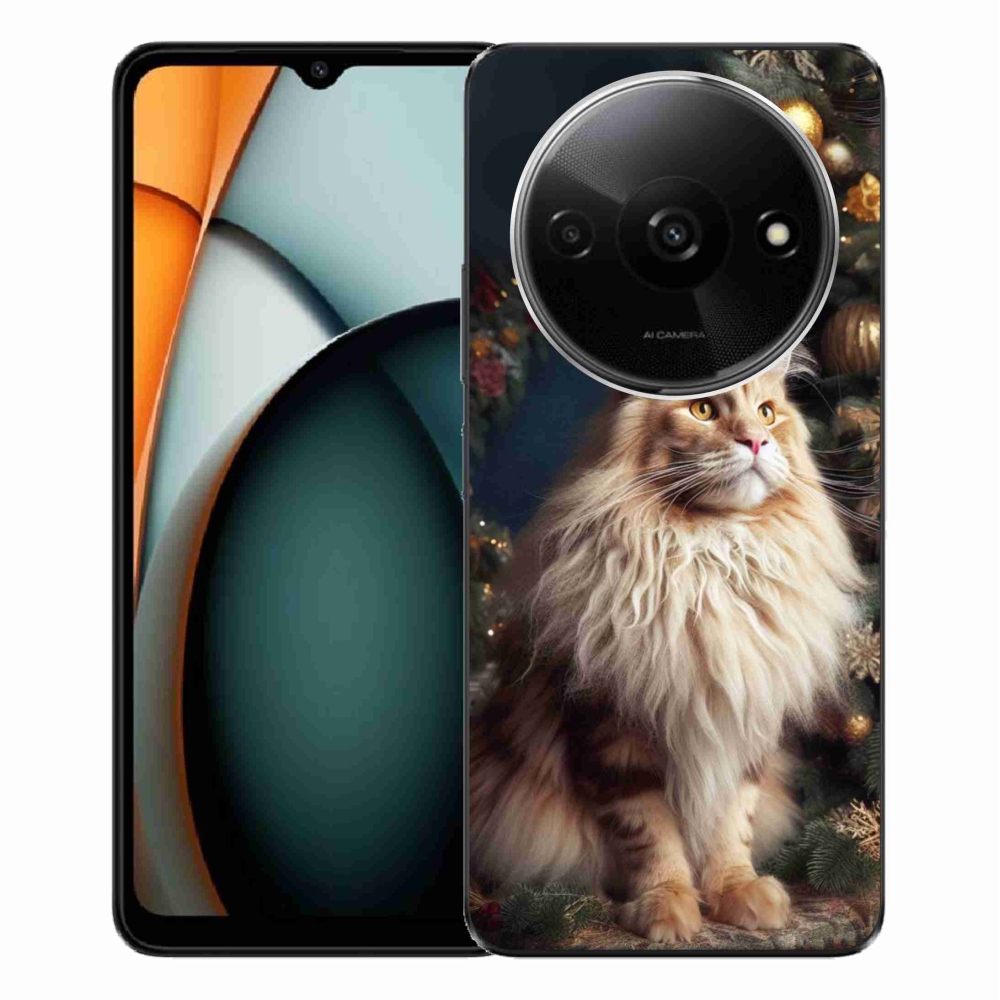 Gél borítás mmCase a Xiaomi Redmi A3-hoz - macska a fánál