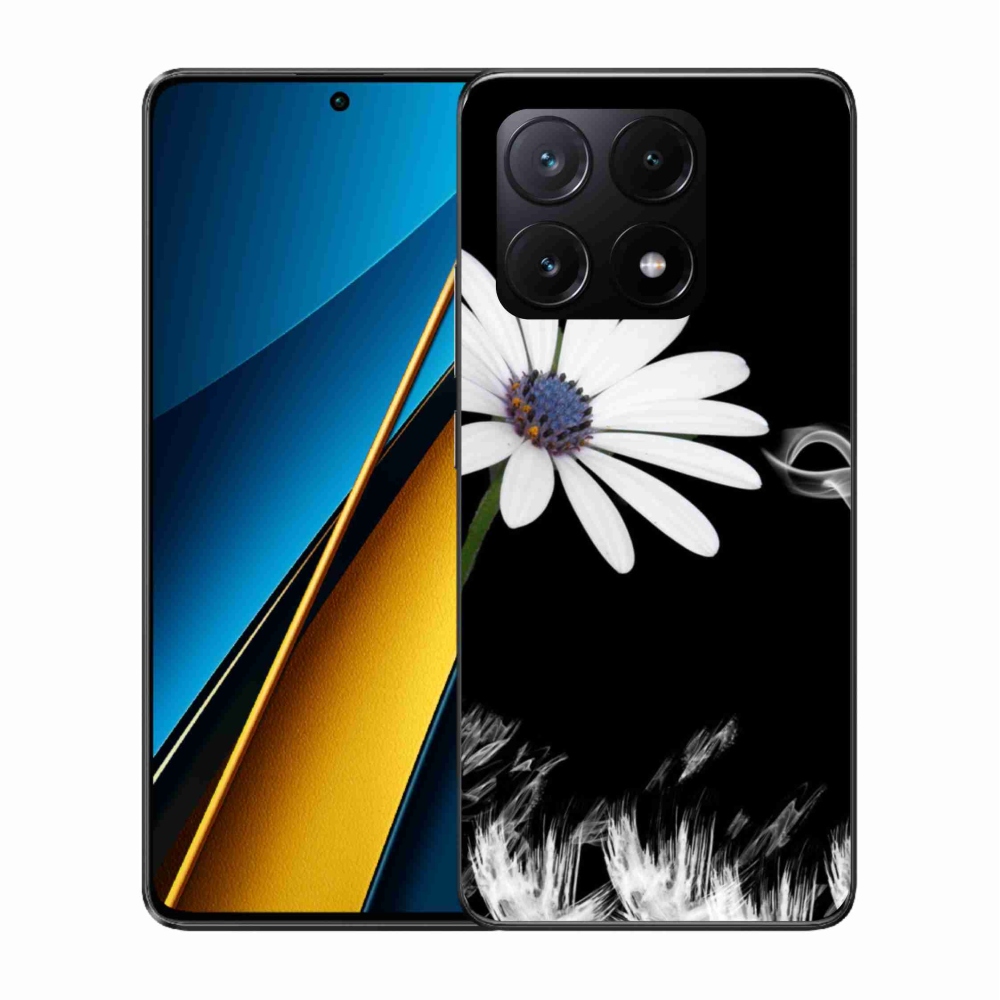 Gél borítás mmCase a Xiaomi Poco X6 Pro 5G-hez - fehér virág