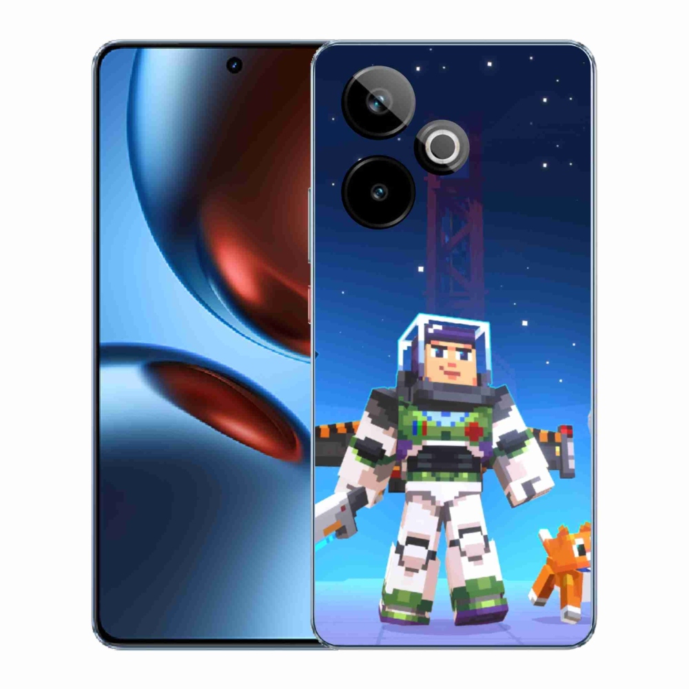 Rugalmas zselés tok mmCase képpel a Realme GT 7 5G/GT 7T 5G - minecraft 2 számára