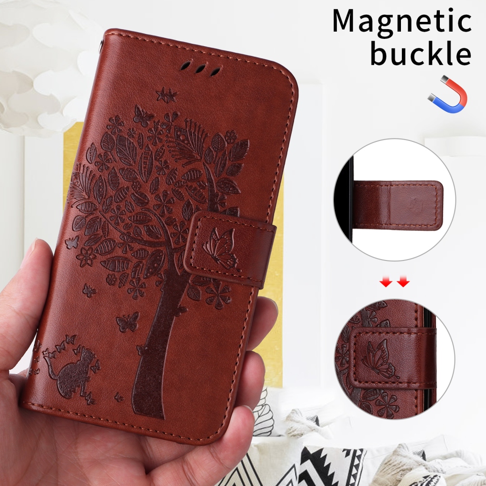 Fák könyve tok Xiaomi Poco F7 5G-hez - barna