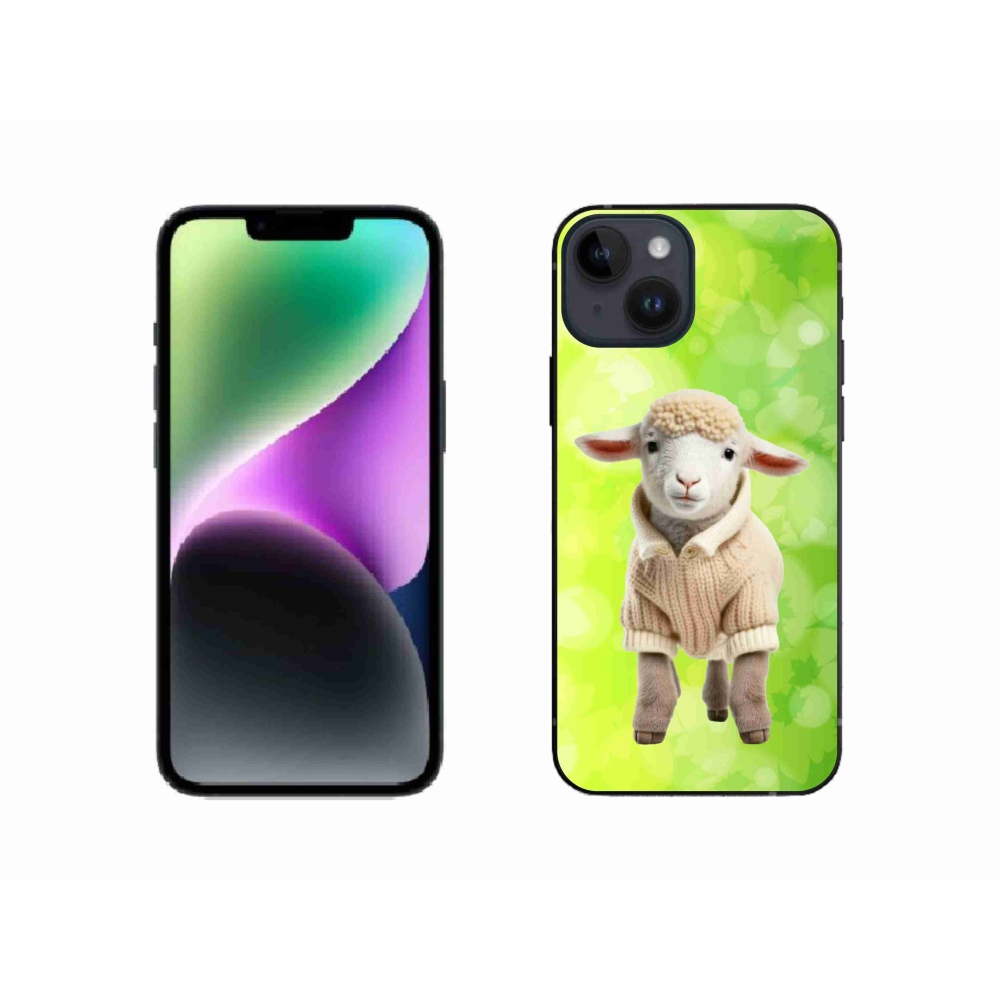 Gél borítás mmCase iPhone 14 készülékhez - bárány pulóverben