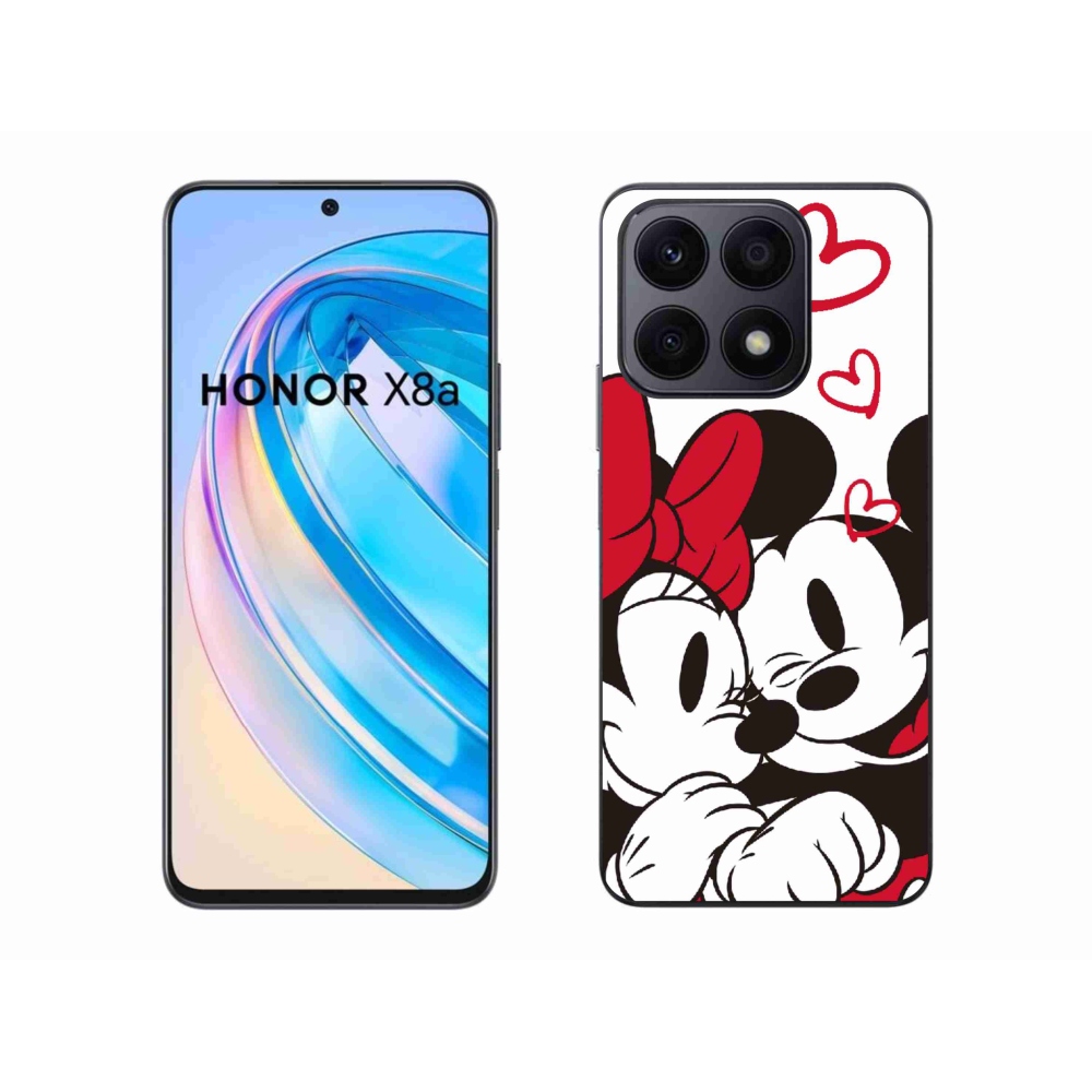 Zselés borítás mmCase a Honor X8a készülékhez - minnie és mickey