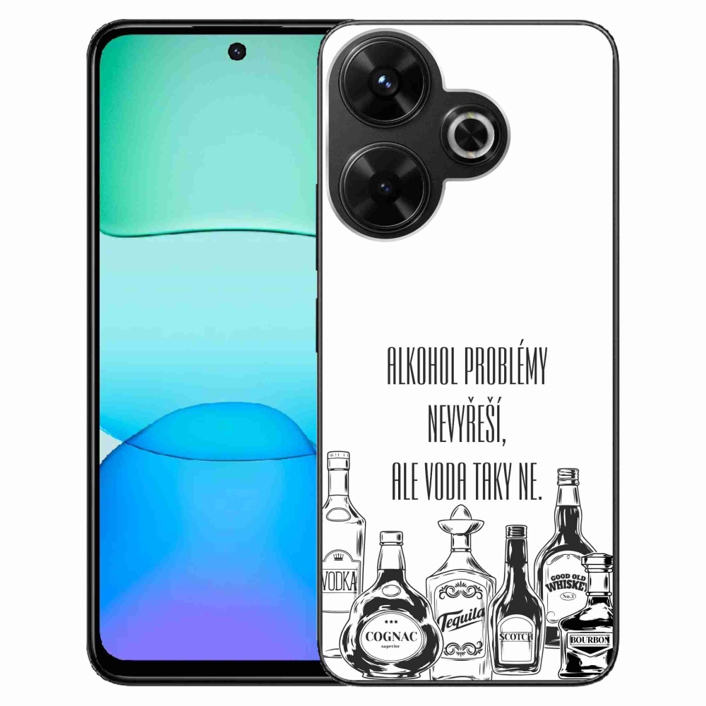Gél borító mmCase a Xiaomi Redmi 13 4G/Poco M6 4G - vicces szöveg fehér háttérrel