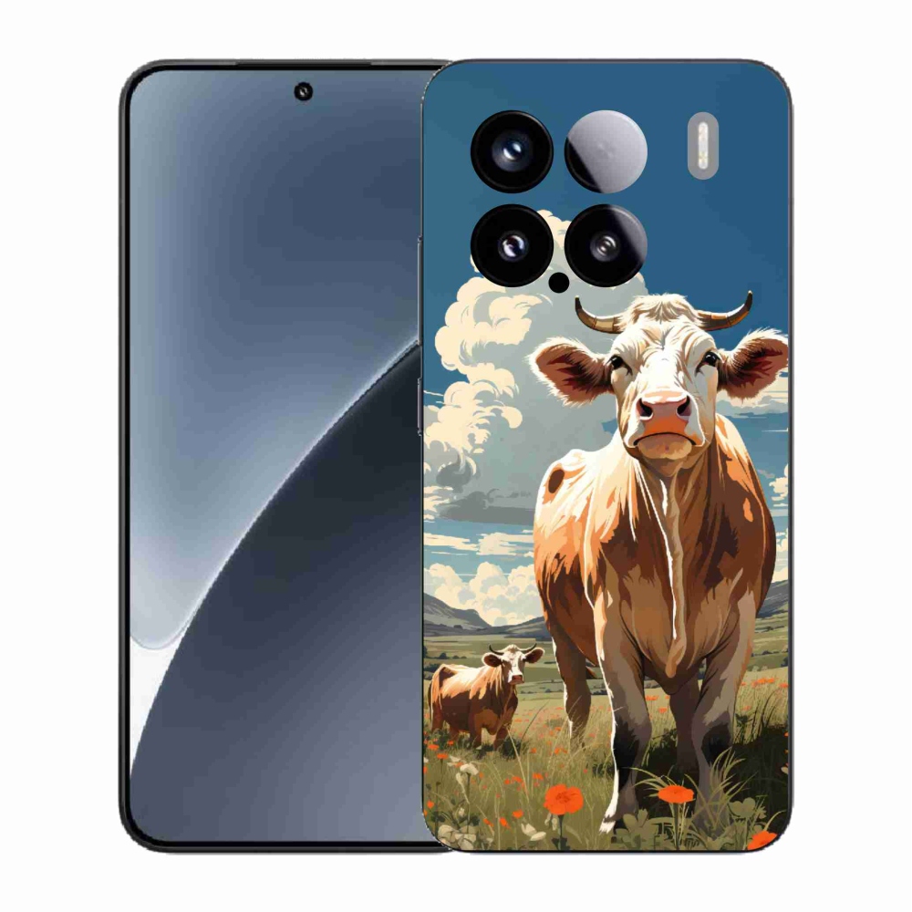 Gél borítás mmCase a Xiaomi 15-hez - tehenek a réten