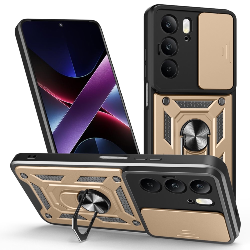 Csúszásálló borítás a Realme 14x 5G/Realme C75 készülékhez - arany színű