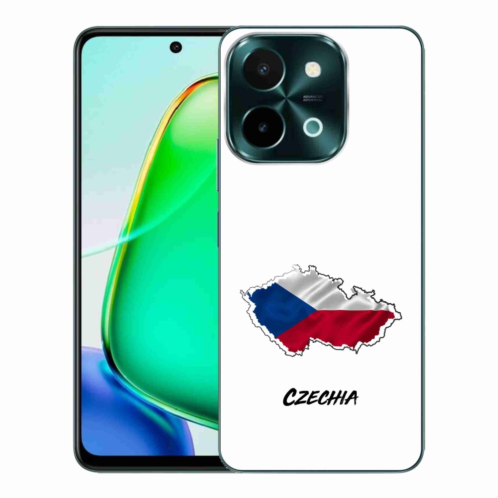 Gél borító mmCase a Vivo Y28-hoz - Csehország fehér háttér