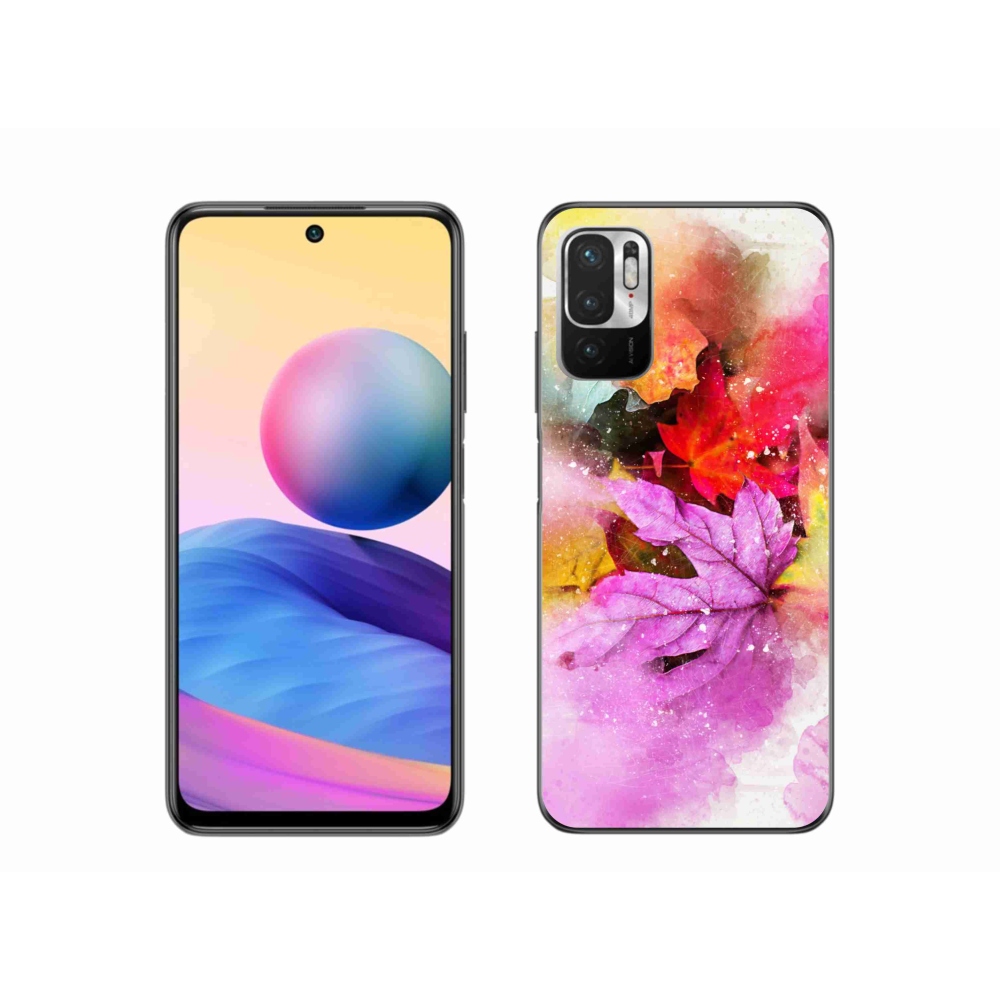 Gél borítás mmCase a Xiaomi Poco M3 Pro/5G számára - színes levelek