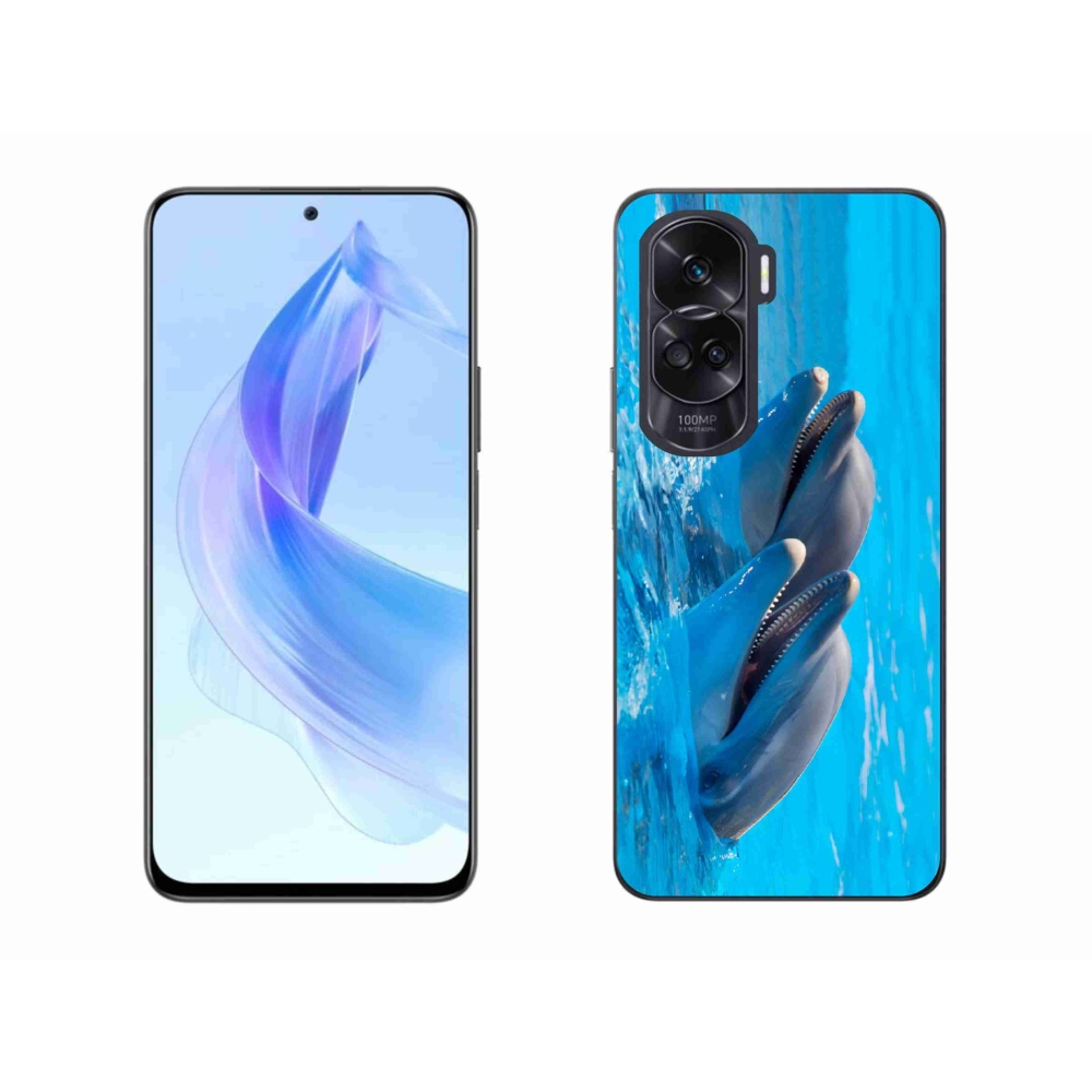 Zselés borítás mmCase a Honor 90 Lite készülékhez - delfinek