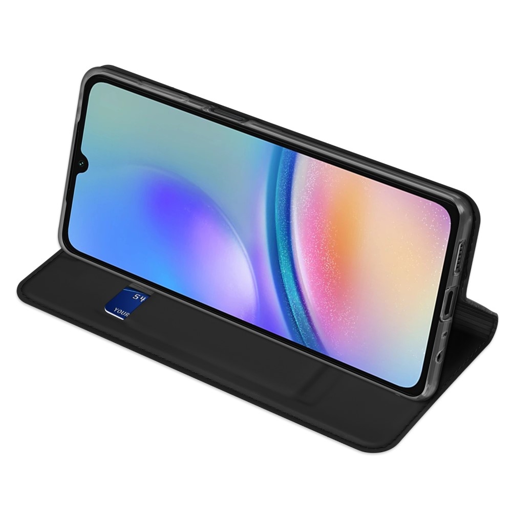 DUX könyvtáska Samsung Galaxy A05s készülékhez - fekete