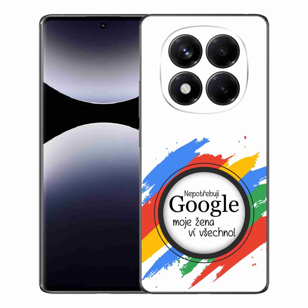 Gél borító mmCase a Xiaomi Redmi Note 14 Pro - a nő mindent tud fehér háttérrel