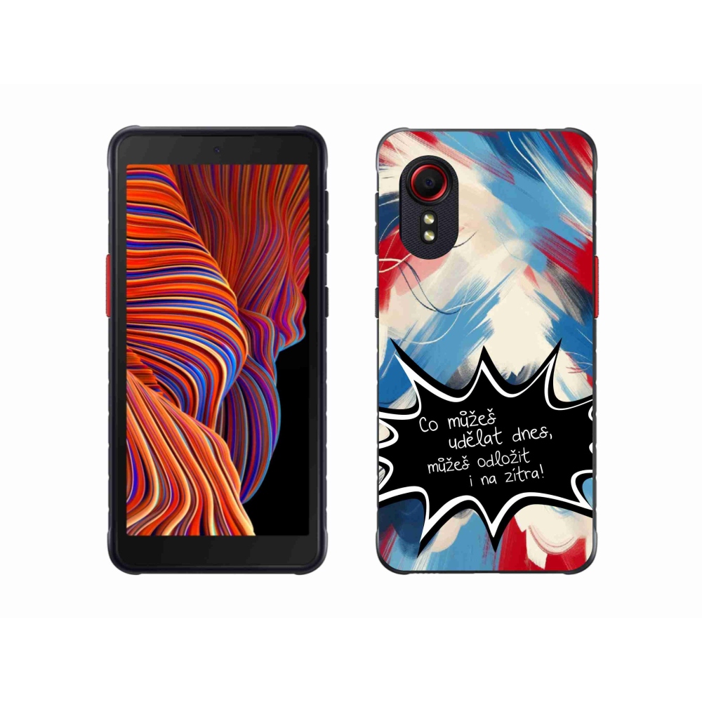 Gél borító mmCase Samsung Galaxy Xcover 5 készülékhez - vicces szöveg 9 fekete háttér