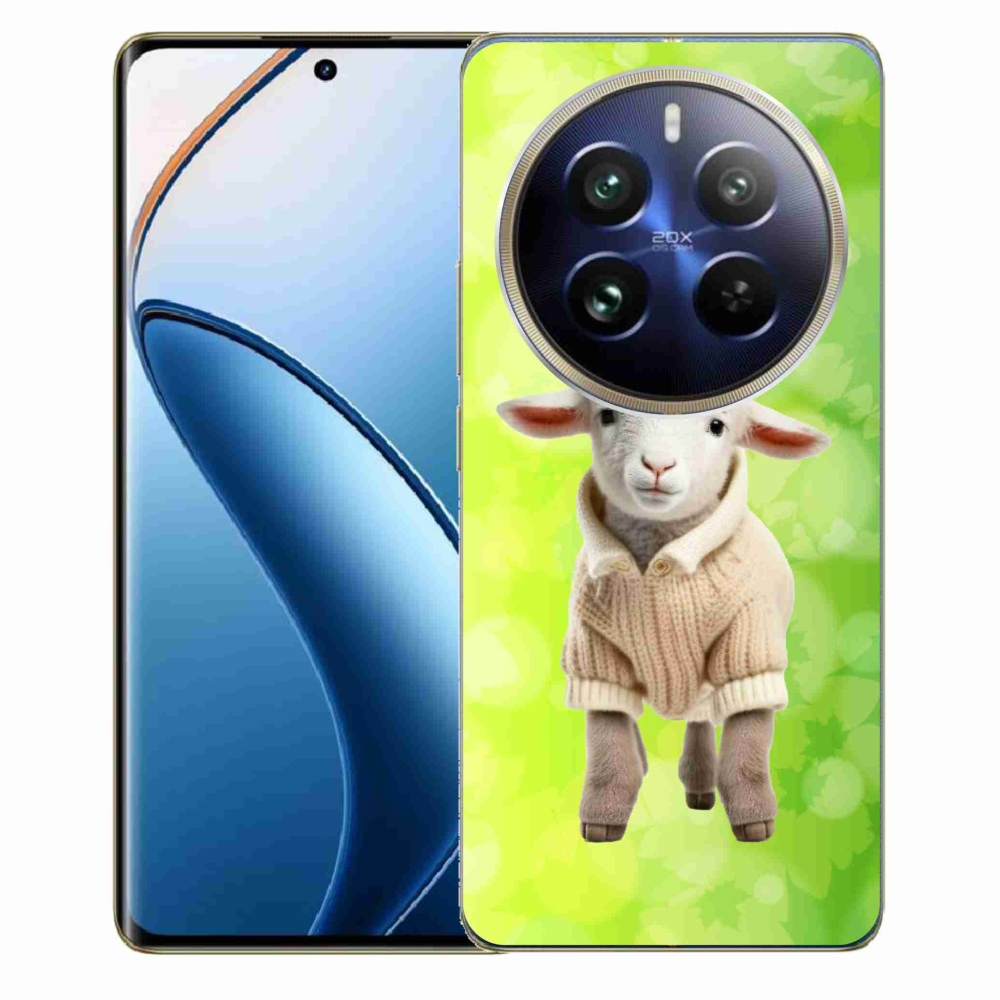 Zselés borítás mmCase a Realme 12 Pro 5G/12 Pro+ 5G számára - bárányhús pulóverben