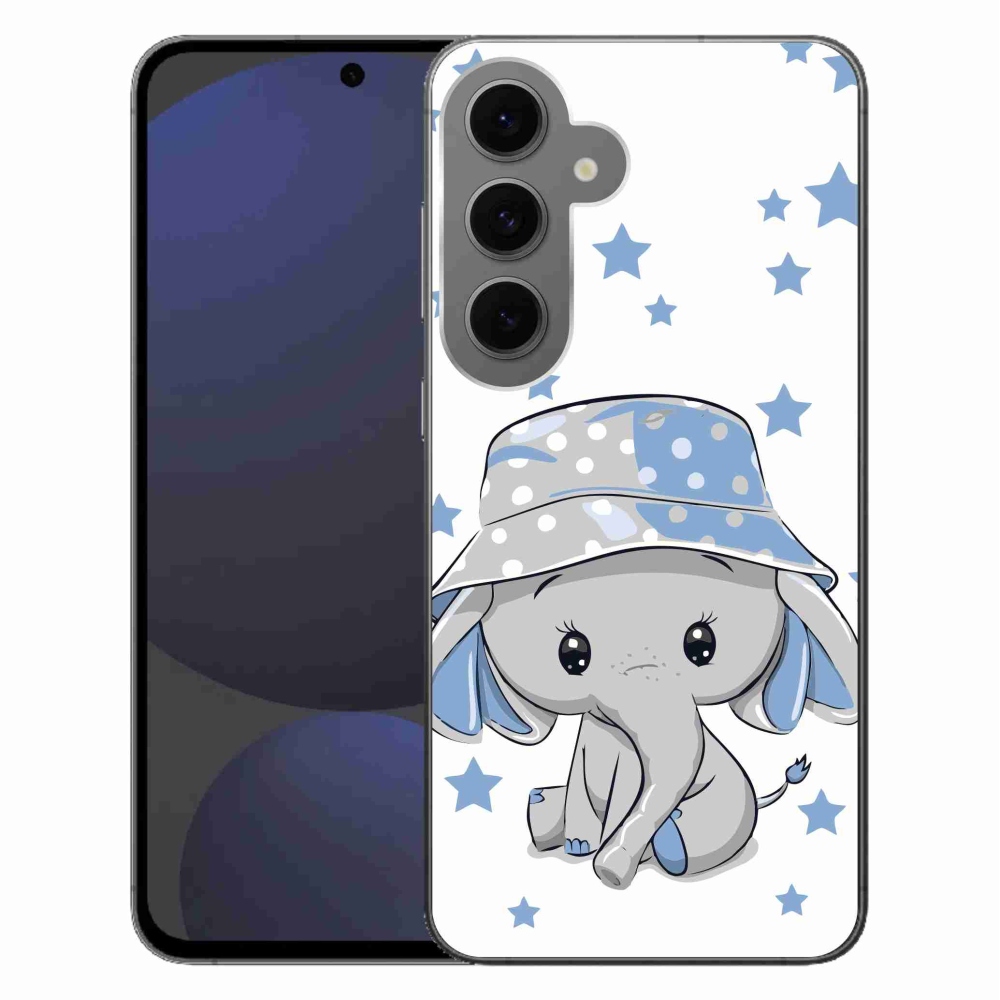 Gél védőhuzat mmCase Samsung Galaxy S24 FE készülékhez - kék elefánt