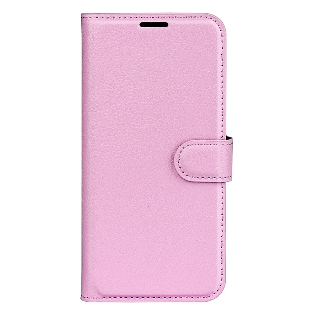 Litchi könyv tok a Xiaomi 15-öshöz - rózsaszínű