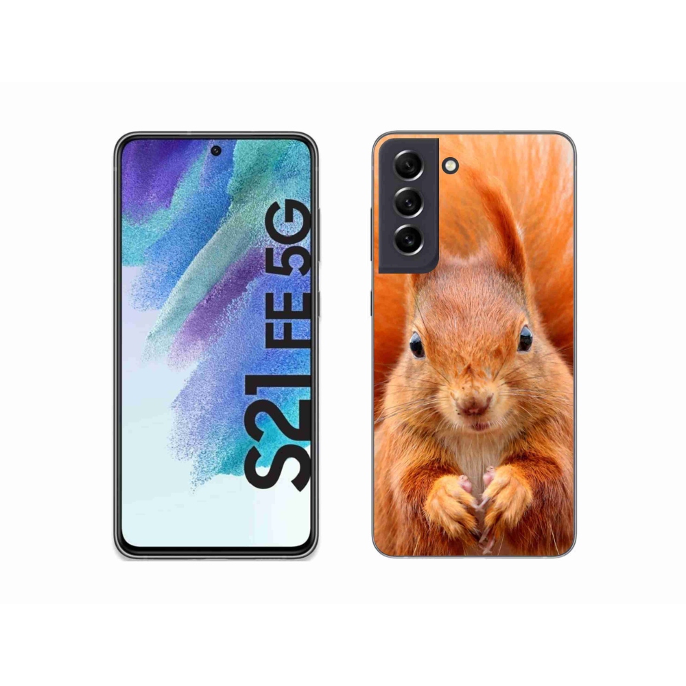 Zselés borítás mmCase Samsung Galaxy S21 FE 5G - mókus