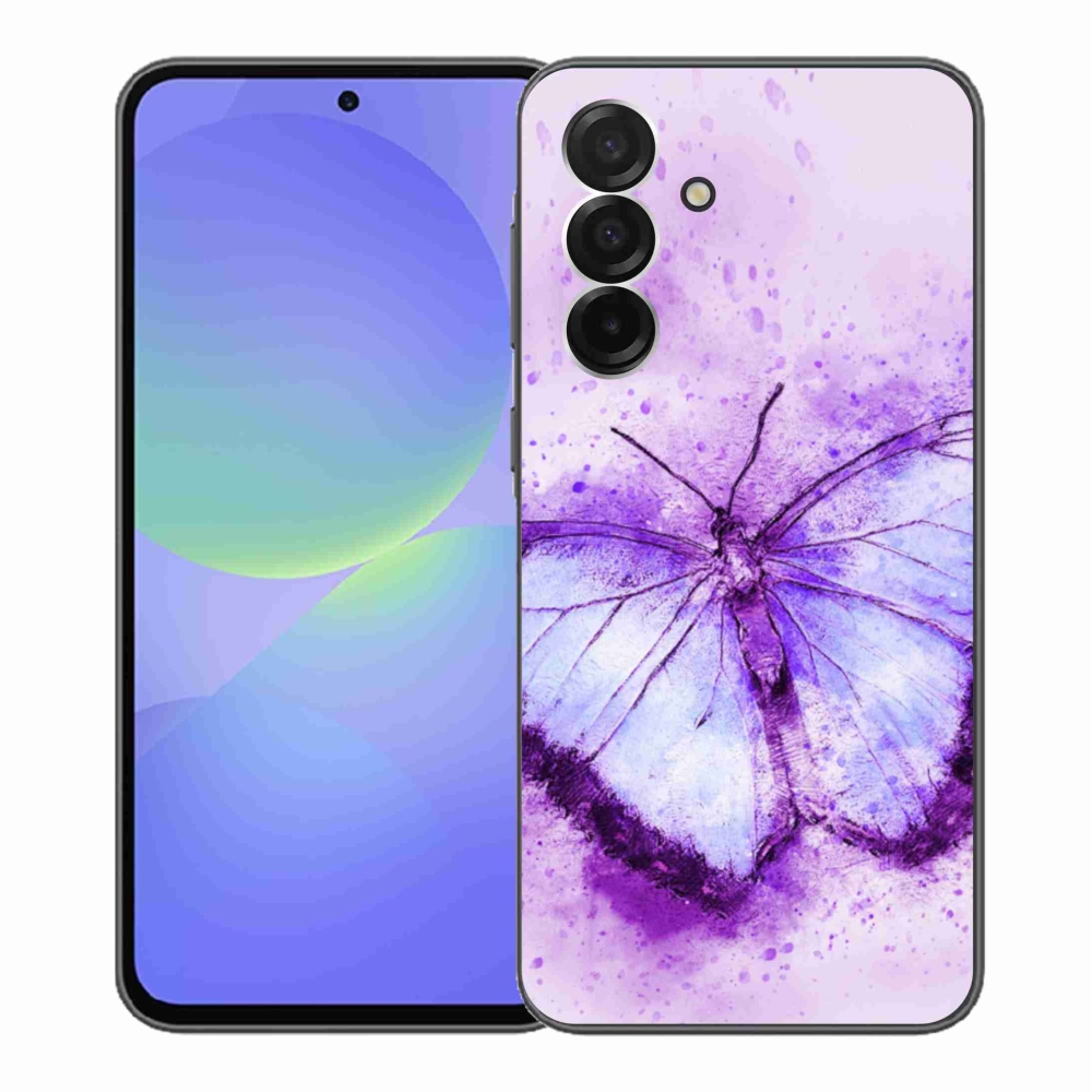 Zselés borítás mmCase Samsung Galaxy A36 5G - lila pillangó