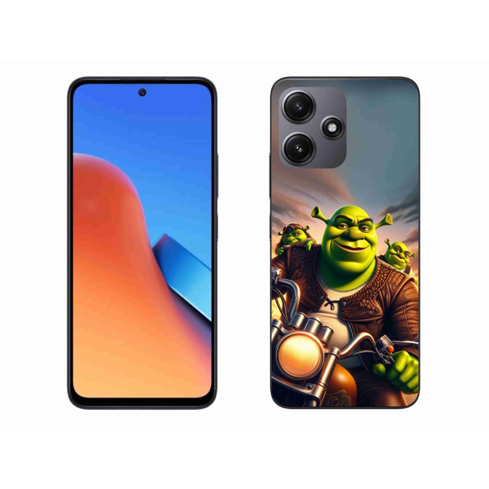 Gél borítás mmCase a Xiaomi Redmi 12 5G-hez - Shrek egy motorkerékpáron