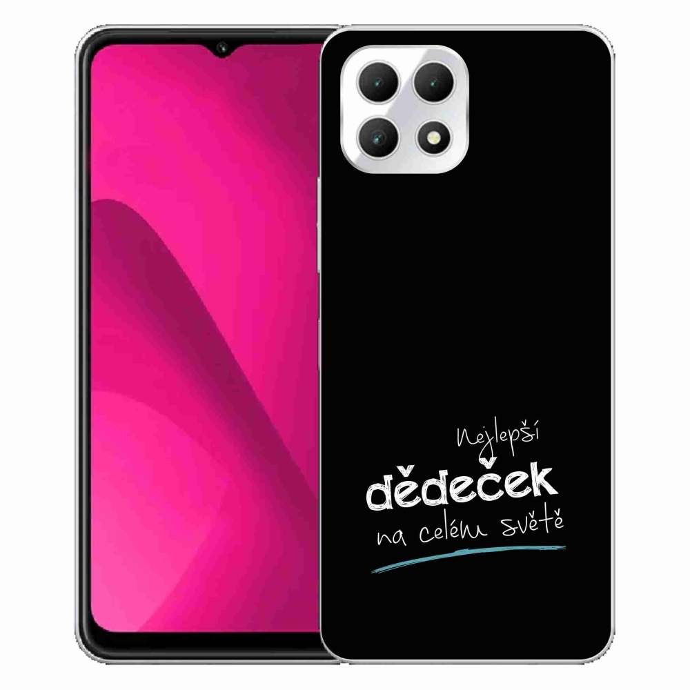 Gél borító mmCase a T-Mobile T Phone 2 - legjobb nagypapa 3 fekete háttérrel